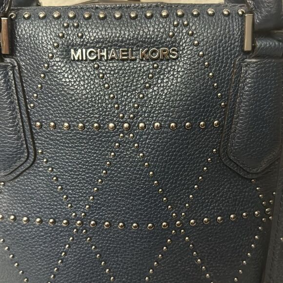 Michael Kors Adele Studded Leather Dome Bag - Picture 3 of 15